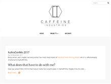 Tablet Screenshot of caffeineindustries.com